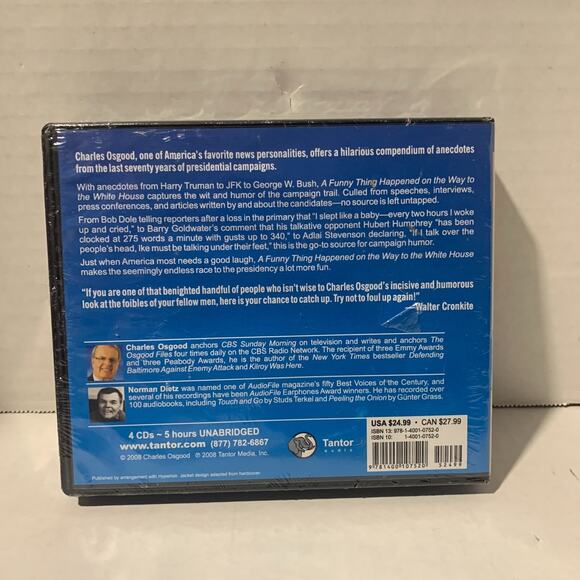 A Funny Thing Happened On The Way To The White House Audio CD Book 2008 Osgood - Picture 2 of 10